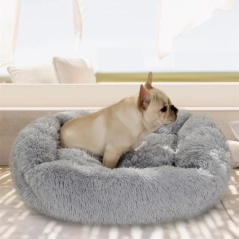 Cuddly Plush Dog Bed – Soft Comfort Bed 