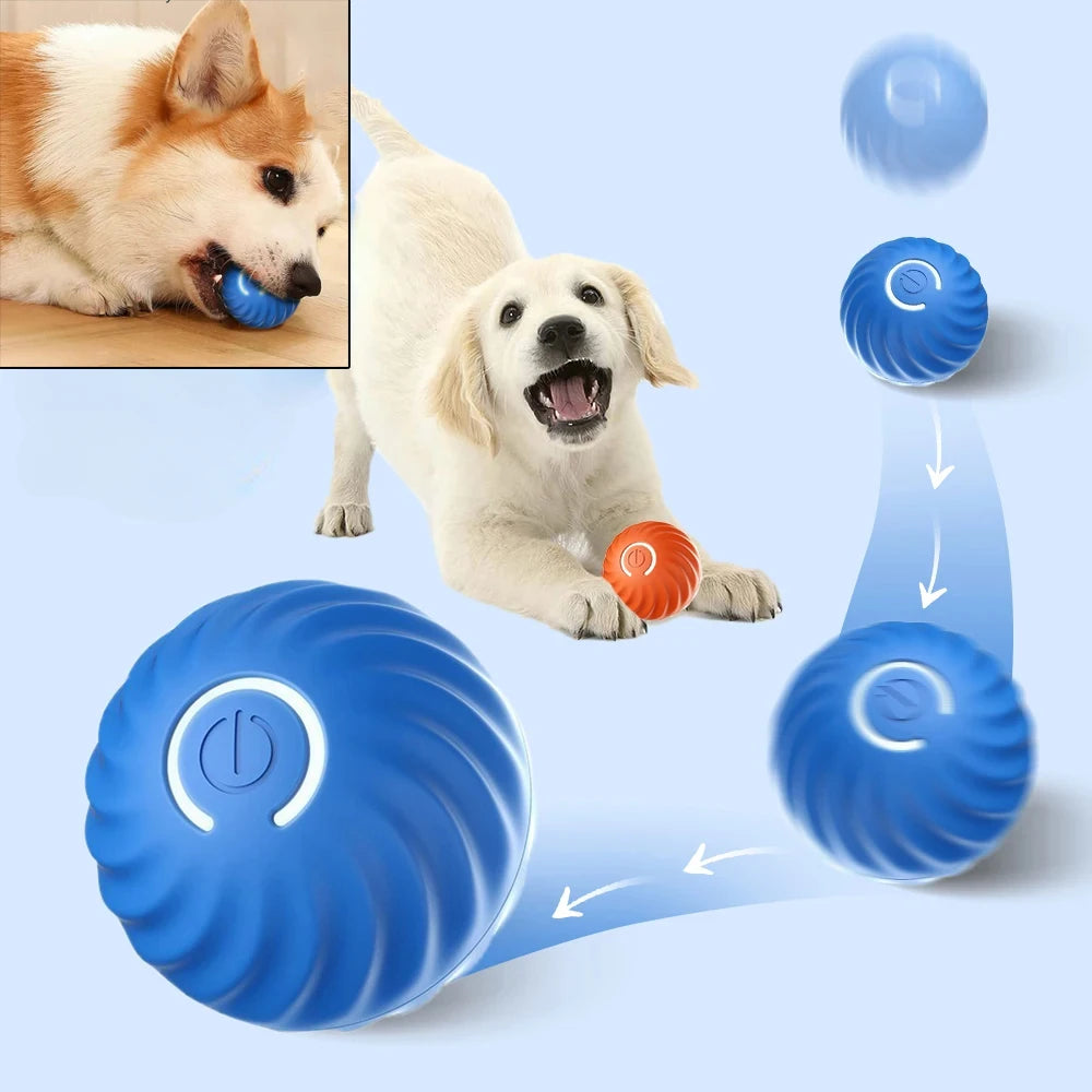 Interaktiver Hundespielzeug-Ball - Automatisch Springend & Rollend