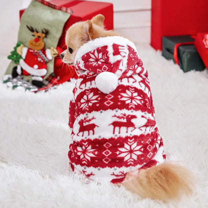 Hundepyjama – Warmer Weihnachtsmantel