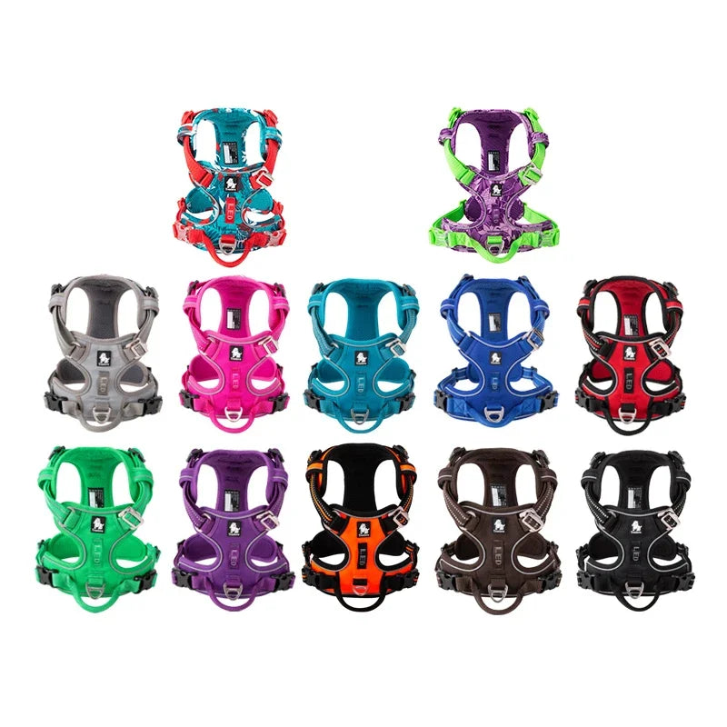 Truelove Reflective Nylon Dog Harness - Adjustable &amp; Anti-Pull