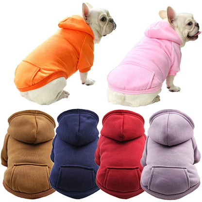 Warm Dog Sweater with Hood – For Small &amp; Medium Dogs