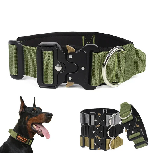 Ultra-Robustes Nylon-Hundehalsband mit Griff – Verstellbar für Training & Kontrolle