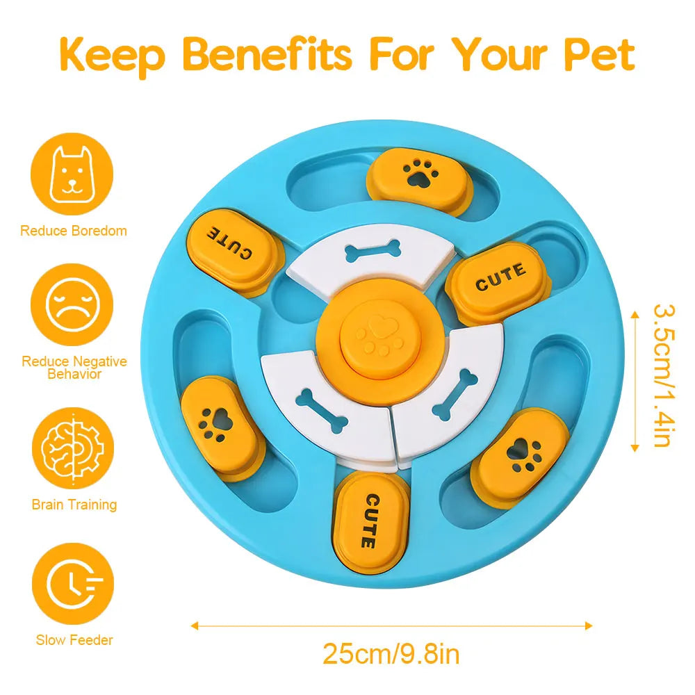 Stabiler Puzzle-Slow Feeder – Interaktiver Futterspender für schlaue Hunde