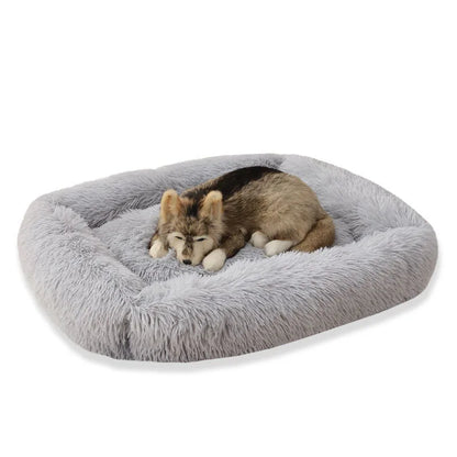 Cuddly Plush Dog Bed – Soft Comfort Bed 